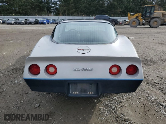 1981 Chevrolet Corvette with VIN 1G1AY8765B5102866, listed as a Copart auction lot 46165045 with 41,222 mi miles and Clean Title. Bid and sale history available at carsss.com. Image 6.