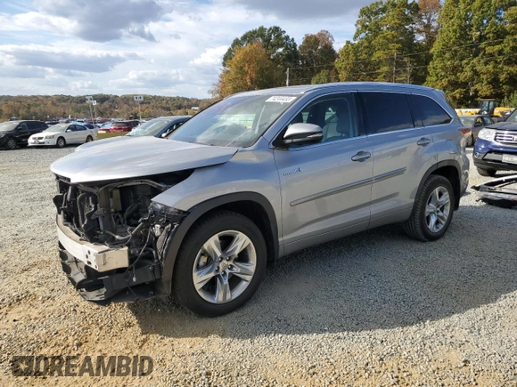 2015 Toyota Highlander Hybrid Limited with VIN 5TDDCRFH8FS008475, listed as a Copart auction lot 74244433 with 96,455 mi miles. Bid and sale history available at carsss.com. Image 1.