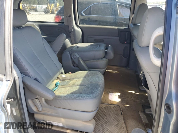 2008 Kia Sedona EX with VIN KNDMB233786265441, listed as a Copart auction lot 74597604 with 0 mi miles and Salvage Title. Bid and sale history available at carsss.com. Image 10.