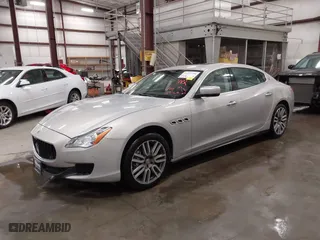 2015 Maserati Quattroporte S Q4 with VIN ZAM56RRA9F1131009, listed as a IAAI auction lot 41632708 with 83,020 mi miles. Bid and sale history available at carsss.com. Image 2.