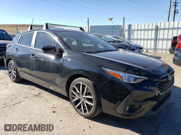 2024 Subaru Impreza Sport with VIN JF1GUAFC1R8344211, listed as a Copart auction lot 80745364 with 12,356 mi miles and Salvage Title. Bid and sale history available at carsss.com. Image 4.