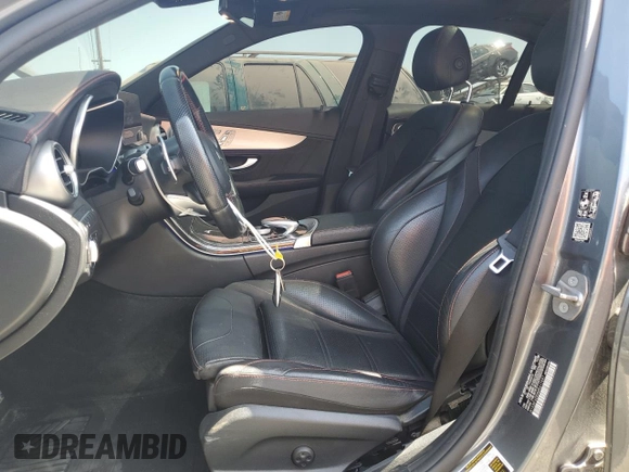 2021 Mercedes-Benz C 43 AMG with VIN W1KWF6EBXMR617497, listed as a Copart auction lot 61688875 with 63,405 mi miles and Salvage title. Bid and sale history available at DreamBid. Image 7.