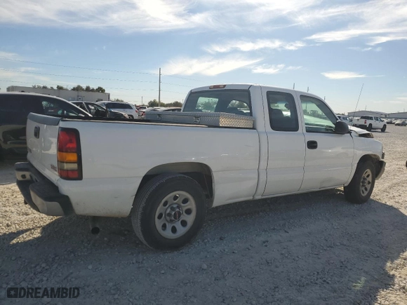 2005 GMC Sierra 1500 Work Truck with VIN 1GTEC19X95Z114729, listed as a Copart auction lot 81967724 with 0 mi miles and Non Repairable. Bid and sale history available at carsss.com. Image 3.