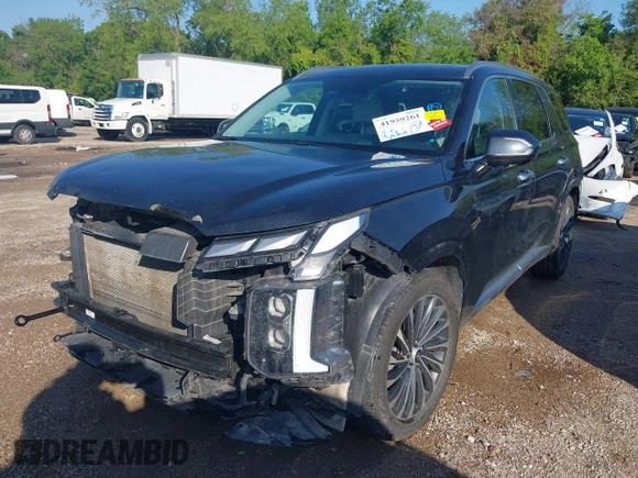 2024 Hyundai Palisade Calligraphy z VIN KM8R7DGE9RU713380, wystawiony jako IAAI lot #41959261 z przebiegiem 39 401 mil mil oraz . Historia ofert i sprzedaży dostępna na DreamBid. Obrazek 17.