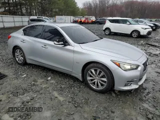 2017 Infiniti Q50 2.0t Premium with VIN JN1CV7ARXHM680324, listed as a Copart auction lot 49944555 with 100,630 mi miles and Salvage Title. Bid and sale history available at carsss.com. Image 4.
