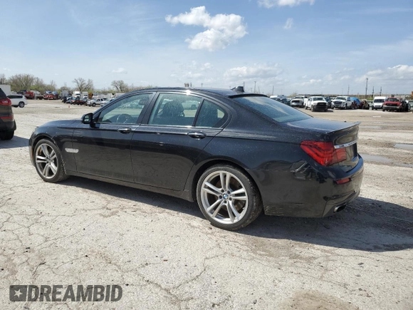 2013 BMW 7 Series 750i with VIN WBAYA8C58DC996493, listed as a Copart auction lot 51622225 with 155,519 mi miles and Clean Title. Bid and sale history available at DreamBid. Image 2.