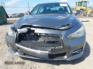 2014 Infiniti Q50 Premium with VIN JN1BV7AR4EM700333, listed as a IAAI auction lot 42109470 with 91,408 mi miles. Bid and sale history available at carsss.com. Image 6.