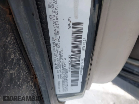 2008 Subaru Outback L.L. Bean with VIN 4S4BP86C384338061, listed as a IAAI auction lot 41786639 with 216,474 mi miles and . Bid and sale history available at DreamBid. Image 9.