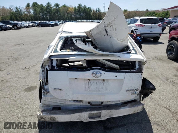 2007 Toyota Prius with VIN JTDKB20U977618050, listed as a Copart auction lot 55099415 with Not Provided miles and Salvage Title. Bid and sale history available at DreamBid. Image 6.