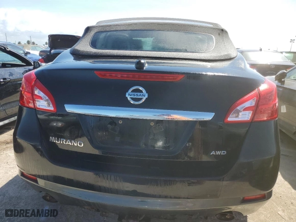 2011 Nissan Murano CrossCabriolet with VIN JN8AZ1FY9BW002475, listed as a Copart auction lot 77491514 with 249,950 mi miles and Non Repairable. Bid and sale history available at carsss.com. Image 6.