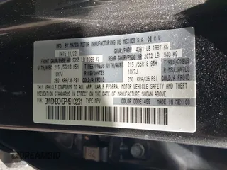 2023 Mazda CX-30 S Carbon Edition with VIN 3MVDMBCM6PM510231, listed as a IAAI auction lot 42579591 with 29,240 mi miles and . Bid and sale history available at DreamBid. Image 9.