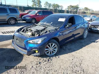 2018 Infiniti Q50 RED SPORT 400 with VIN JN1FV7AR9JM481641, listed as a IAAI auction lot 42040600 with 40,840 mi miles. Bid and sale history available at carsss.com. Image 18.