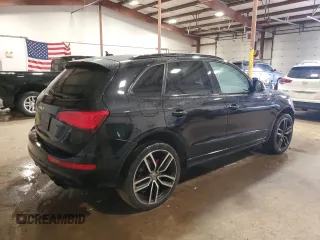 2017 Audi SQ5 Premium Plus with VIN WA1CCAFP7HA100322, listed as a Copart auction lot 45464645 with 65,793 mi miles and Salvage Title. Bid and sale history available at carsss.com. Image 3.