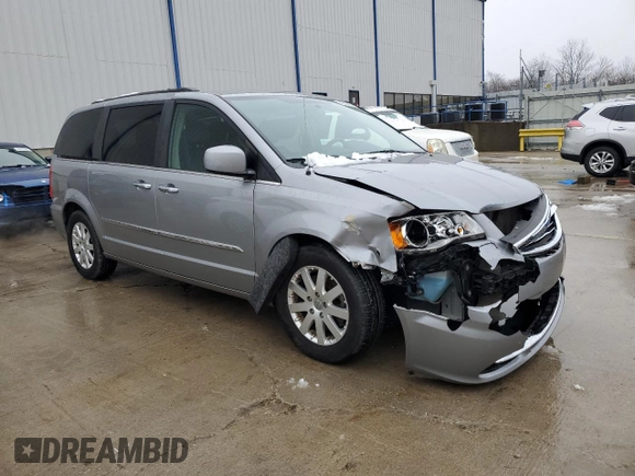 2016 Chrysler Town & Country Touring with VIN 2C4RC1BG9GR188645, listed as a Copart auction lot 44549465 with 194,697 mi miles and Salvage Title. Bid and sale history available at carsss.com. Image 4.