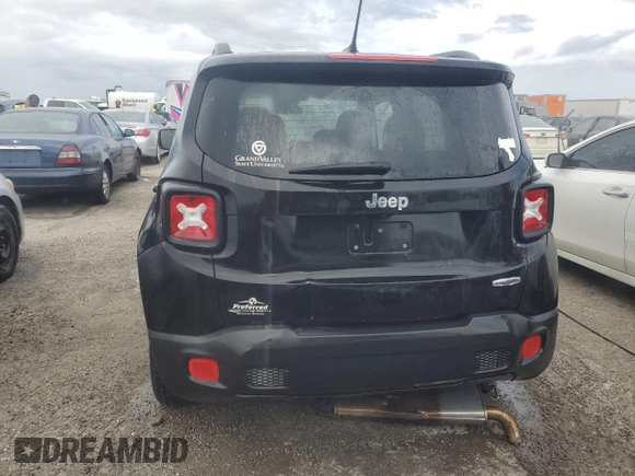 2016 Jeep Renegade Latitude with VIN ZACCJABT0GPE37654, listed as a Copart auction lot 74893484 with Not Provided miles and Salvage Title. Bid and sale history available at carsss.com. Image 6.