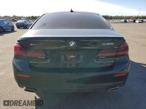 2022 BMW 5 Series 530i xDrive with VIN WBA13BJ06NCL06788, listed as a Copart auction lot 46544835 with 37,828 mi miles and Salvage Title. Bid and sale history available at carsss.com. Image 6.