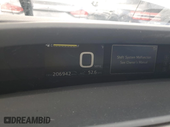 2016 Toyota Prius Two z VIN JTDKBRFU7G3510288, wystawiony jako Copart lot #53528325 z przebiegiem 206 942 mil mil oraz Szkoda całkowita • Salvage title. Historia ofert i sprzedaży dostępna na DreamBid. Obrazek 9.