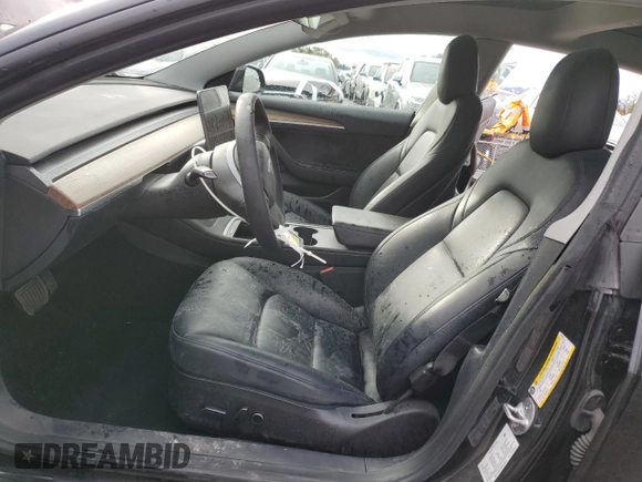 2022 Tesla Model 3 Long Range with VIN 5YJ3E1EB2NF313672, listed as a Copart auction lot 48896025 with 19,936 mi miles and Salvage Title. Bid and sale history available at DreamBid. Image 7.