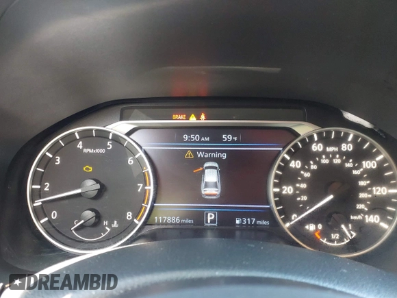 2020 Nissan Altima 2.5 S with VIN 1N4BL4BV9LC256422, listed as a IAAI auction lot 41805700 with 117,886 mi miles. Bid and sale history available at carsss.com. Image 7.