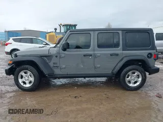 2021 Jeep Wrangler Unlimited Willys with VIN 1C4HJXDN6MW664417, listed as a IAAI auction lot 41598605 with 37,963 mi miles and . Bid and sale history available at DreamBid. Image 14.