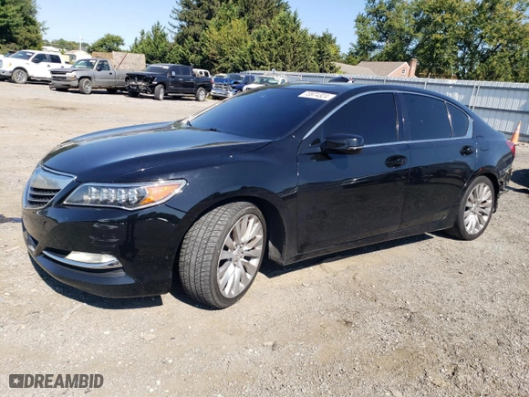 2014 Acura RLX Tech Pkg with VIN JH4KC1F52EC003785, listed as a Copart auction lot 70974324 with 135,080 mi miles and Salvage Title. Bid and sale history available at carsss.com. Image 1.