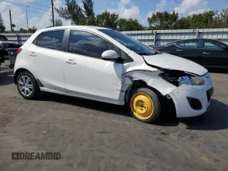 2014 Mazda 2 Sport with VIN JM1DE1KY2E0185624, listed as a Copart auction lot 50622285 with 73,590 mi miles and Salvage Title. Bid and sale history available at carsss.com. Image 4.