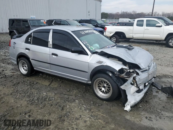 2004 Honda Civic VP with VIN 1HGES16394L008501, listed as a Copart auction lot 49694475 with Not Provided miles and Salvage Title. Bid and sale history available at DreamBid. Image 4.