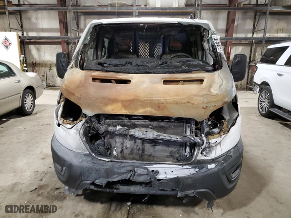 2021 Ford Transit Cargo Van with VIN 1FTBR1Y8XMKA57086, listed as a Copart auction lot 41870105 with 0 mi miles and Salvage Title. Bid and sale history available at carsss.com. Image 5.