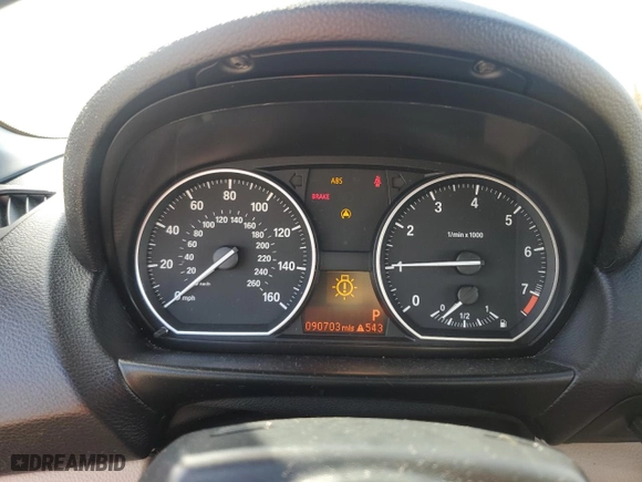 2008 BMW 1 Series 128i with VIN WBAUL73538VE89470, listed as a Copart auction lot 81272774 with 90,703 mi miles and Salvage Title. Bid and sale history available at carsss.com. Image 9.