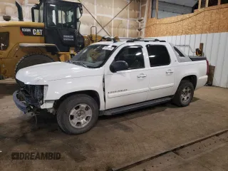 2007 Chevrolet Avalanche 3LT with VIN 3GNFK123X7G119527, listed as a Copart auction lot 58993075 with 151,375 mi miles and Salvage title. Bid and sale history available at DreamBid. Image 1.