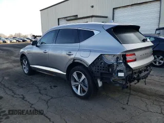 2023 Genesis GV80 with VIN KMUHCESC9PU107157, listed as a Copart auction lot 42592585 with 11,396 mi miles and Salvage title. Bid and sale history available at DreamBid. Image 2.
