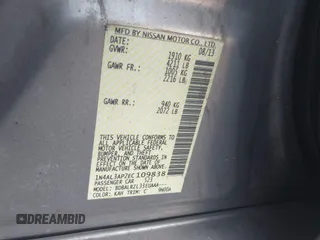 2014 Nissan Altima 2.5 S with VIN 1N4AL3AP2EC109838, listed as a IAAI auction lot 41079111 with 272,948 mi miles. Bid and sale history available at carsss.com. Image 9.