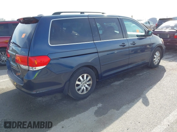 2009 Honda Odyssey EX-L with VIN 5FNRL38689B403246, listed as a IAAI auction lot 41854376 with 260,341 mi miles. Bid and sale history available at carsss.com. Image 4.