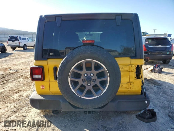 2021 Jeep Wrangler Unlimited Sport Altitude with VIN 1C4HJXDG4MW667091, listed as a Copart auction lot 44780105 with Not Provided miles and Salvage Title. Bid and sale history available at carsss.com. Image 6.