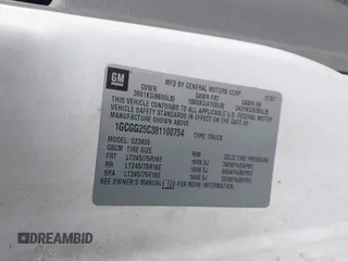 2008 Chevrolet Express Cargo Van with VIN 1GCGG25C381100754, listed as a IAAI auction lot 41739374 with 149,448 mi miles. Bid and sale history available at carsss.com. Image 9.