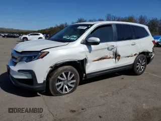2021 Honda Pilot EX-L with VIN 5FNYF6H59MB051833, listed as a Copart auction lot 50360485 with 153,971 mi miles and Salvage Title. Bid and sale history available at DreamBid. Image 1.