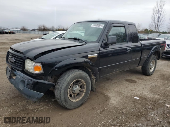 2009 Ford Ranger XLT with VIN 1FTYR44E29PA00298, listed as a Copart auction lot 77424074 with 186,750 mi miles and Clean title. Bid and sale history available at DreamBid. Image 1.