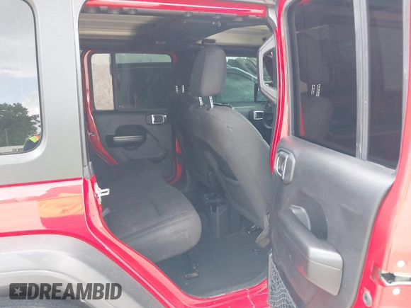 2019 Jeep Wrangler Unlimited Sport S with VIN 1C4HJXDN6KW639739, listed as a IAAI auction lot 42432143 with Not provided miles and . Bid and sale history available at DreamBid. Image 8.