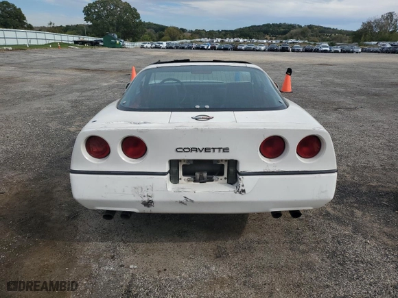 1985 Chevrolet Corvette with VIN 1G1YY0787F5127615, listed as a Copart auction lot 74556024 with 77,860 mi miles and Non Repairable. Bid and sale history available at carsss.com. Image 6.