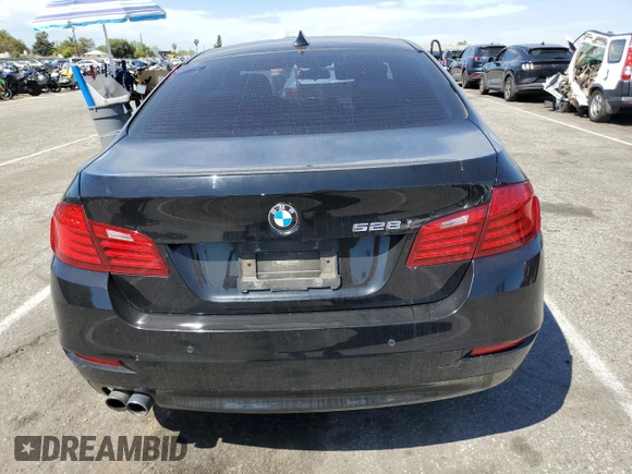 2015 BMW 5 Series 528i with VIN WBA5A5C5XFD522415, listed as a Copart auction lot 52563095 with 81,979 mi miles and Salvage Title. Bid and sale history available at carsss.com. Image 6.