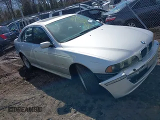 2001 BMW 5 Series 525iA with VIN WBADT43461GF59799, listed as a IAAI auction lot 41833857 with Not Provided miles. Bid and sale history available at carsss.com. Image 1.