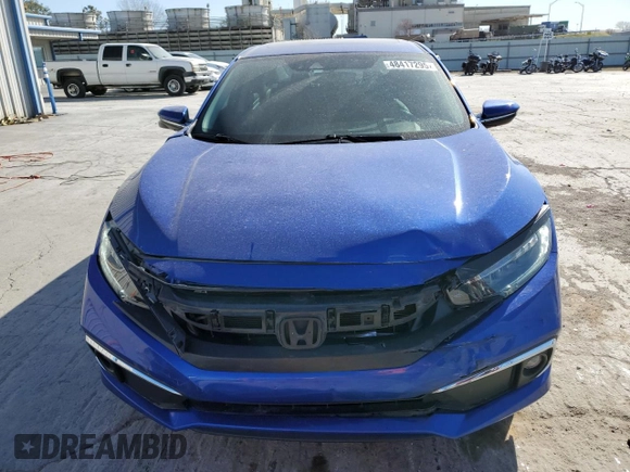 2020 Honda Civic Sedan Touring with VIN 19XFC1F95LE000309, listed as a Copart auction lot 48417295 with 55,603 mi miles and Salvage Title. Bid and sale history available at carsss.com. Image 5.