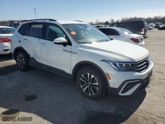 2022 Volkswagen Tiguan S with VIN 3VV0B7AX6NM012996, listed as a Copart auction lot 48485275 with 51,145 mi miles and Clean Title. Bid and sale history available at carsss.com. Image 4.