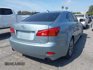 2008 Lexus IS 250 with VIN JTHBK262082063010, listed as a IAAI auction lot 42074210 with 254,695 mi miles. Bid and sale history available at carsss.com. Image 4.