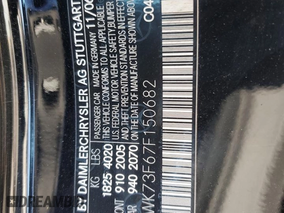 2007 Mercedes-Benz SLK-Class 5.5L AMG with VIN WDBWK73F67F150682, listed as a Copart auction lot 69413164 with 109,198 mi miles and Salvage Title. Bid and sale history available at carsss.com. Image 12.
