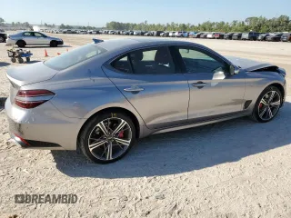 2024 Genesis G70 2.5T with VIN KMTG34SC1RU136889, listed as a Copart auction lot 74356314 with 9,158 mi miles and Salvage Title. Bid and sale history available at carsss.com. Image 3.