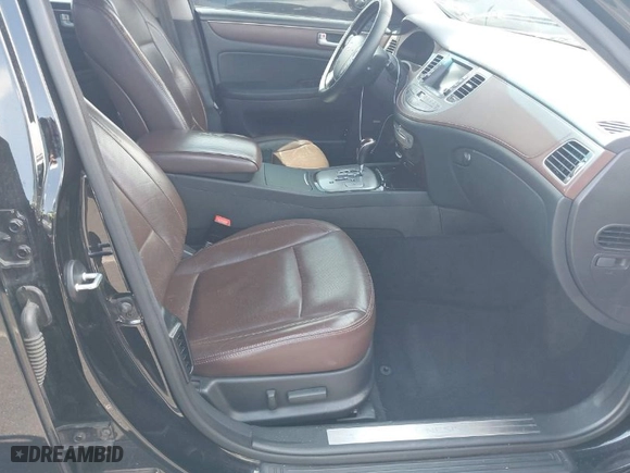 2013 Hyundai Genesis 3.8L with VIN KMHGC4DD8DU240708, listed as a IAAI auction lot 41949082 with 112,920 mi miles. Bid and sale history available at carsss.com. Image 5.