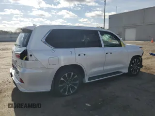 2021 Lexus LX 570 z VIN JTJDY7AX2M4347985, wystawiony jako Copart lot #50551935 z przebiegiem 59 197 mil mil oraz Szkoda całkowita • Salvage title. Historia ofert i sprzedaży dostępna na DreamBid. Obrazek 3.