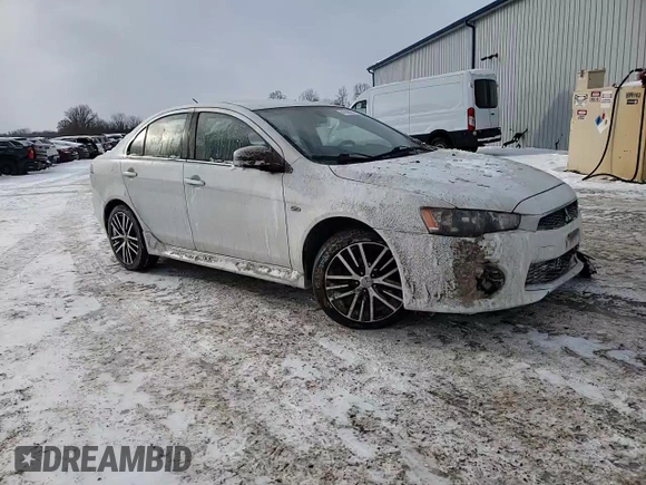 2017 Mitsubishi Lancer ES with VIN JA32V2FWXHU000849, listed as a Copart auction lot 41998385 with 124,069 mi miles and Salvage Title. Bid and sale history available at carsss.com. Image 10.