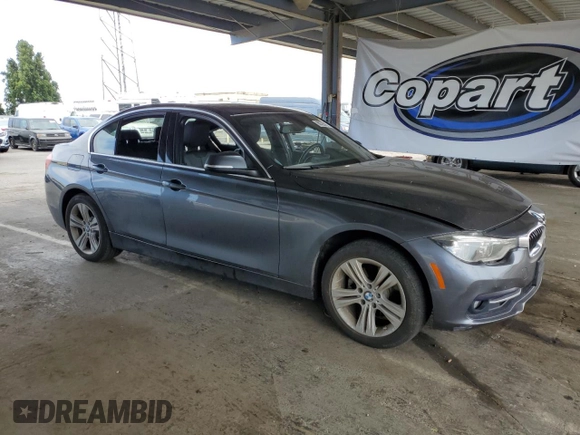 2018 BMW 3 Series 330i with VIN WBA8B9C52JEE83407, listed as a Copart auction lot 60325895 with 68,118 mi miles and Salvage title. Bid and sale history available at DreamBid. Image 4.